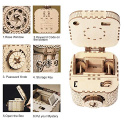 Treasure Box - mechaniczne, drewniane puzzle 3D - Mechaniczna Szkatułka
