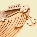 Statek rybacki - drewniane puzzle 3D